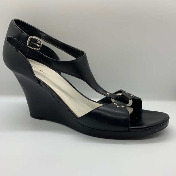 Franco Fortini Black Wedges - Picture 1 of 2